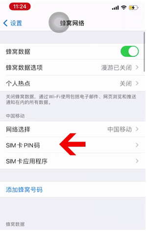 大宁苹果14维修网分享如何给iPhone14的SIM卡设置密码 