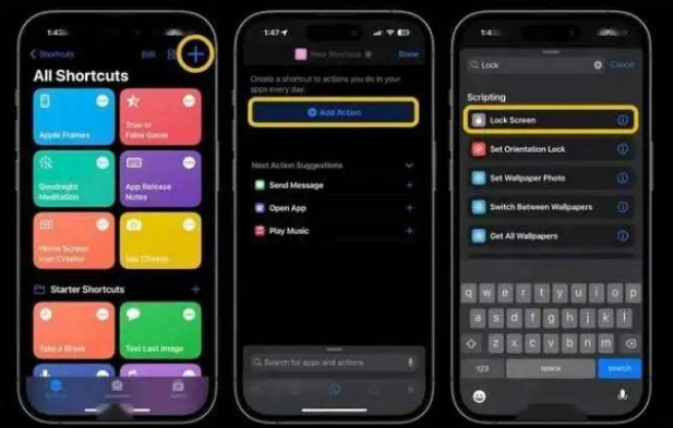 大宁苹果14锁屏维修店分享iPhone14升级iOS16.4后如何创建锁屏快捷方式 