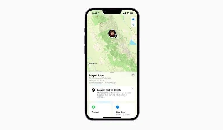 大宁苹果14维修分享iPhone14系列中 FindMy功能通过卫星分享位置方法教程 