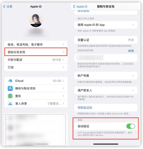 大宁苹果手机维修分享iOS 16 自动验证功能开启方法 