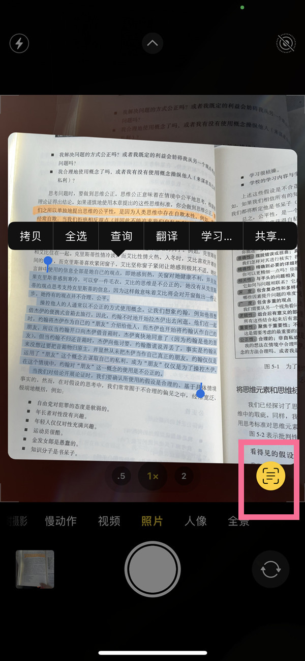 大宁苹果手机维修分享iOS 15照片文字怎么提取 